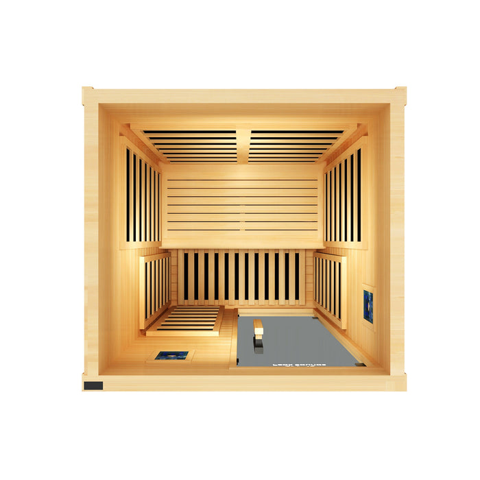 Peak Saunas Olympus 2-Person Indoor FAR Infrared Sauna with Smart WiFi App Control - Sweatfully