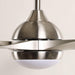 56" Bernardino Modern Brushed Nickel DC Motor Downrod Mount Reversible Ceiling Fan with Lighting and Remote Control - Sweatfully