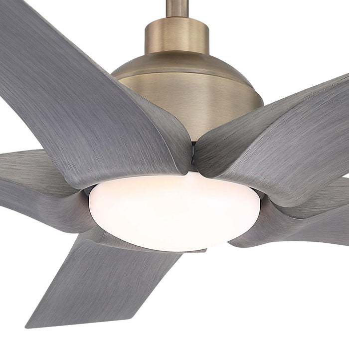 56" Genoa Farmhouse DC Motor Downrod Mount Reversible Ceiling Fan with Lighting and Remote Control - Sweatfully