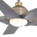 56" Genoa Farmhouse DC Motor Downrod Mount Reversible Ceiling Fan with Lighting and Remote Control - Sweatfully