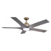 56" Genoa Farmhouse DC Motor Downrod Mount Reversible Ceiling Fan with Lighting and Remote Control - Sweatfully