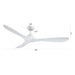56" Modern DC Motor Downrod Mount Reversible Ceiling Fan with Remote Control - Sweatfully