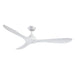56" Modern DC Motor Downrod Mount Reversible Ceiling Fan with Remote Control - Sweatfully