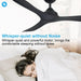 56" Modern DC Motor Downrod Mount Reversible Ceiling Fan with Remote Control - Sweatfully