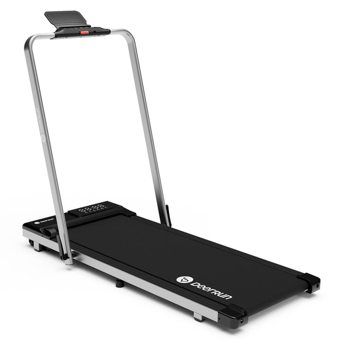 DeerRun A5 Pro Smart 2 in 1 Folding Treadmill Silver - Sweatfully