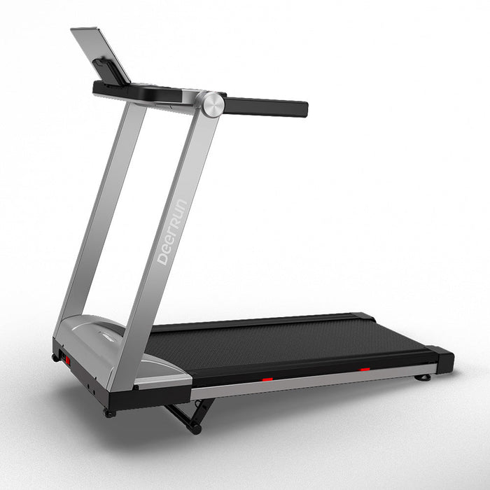 DeerRun A1 Pro Move+  6% Incline Foldable Treadmill——2025 Upgraded Chip & NFC Support | 350Lbs, 10mph Silver - Sweatfully