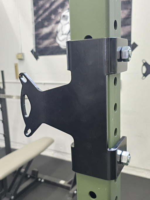 J-Cup Hook Attachment Barbell Holder/Squat Rack 5/8" Holes Solid Steel USA Made Pairs Multifunctional - Sweatfully