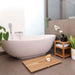 Charleston Natural Teak Spa/Bathroom - Under Sink - Storage Bench - 14" - Sweatfully