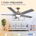 56" Genoa Farmhouse DC Motor Downrod Mount Reversible Ceiling Fan with Lighting and Remote Control - Sweatfully