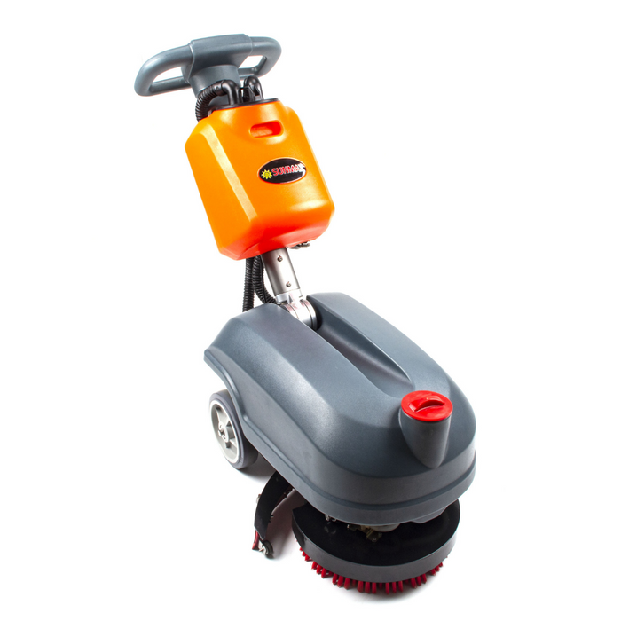 RT15 14" Commercial Compact Floor Scrubber Machine, 14500 sqft/h, 4-Gal Sewage Tank, Efficient Cleaning for Hard Floors - Sweatfully