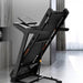 Light Commercial Folding Treadmill - Muscle D Fitness - LED Display - Heart Rate Monitor - Safety Clip - Sweatfully