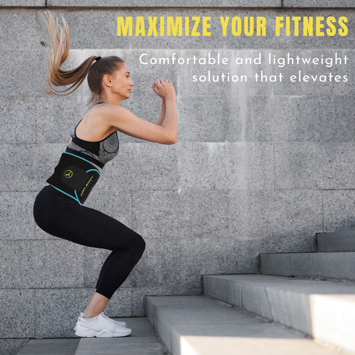 Waist Trimmer Belt for High-Intensity Training, Yoga and Workouts - Sweatfully