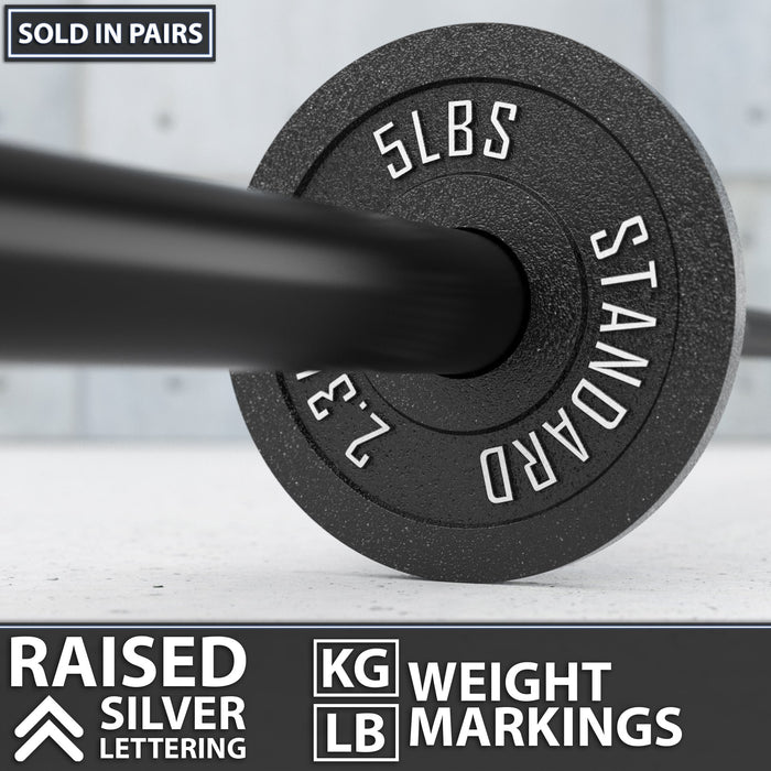 Synergee Standard Metal Weight Plates - Sweatfully