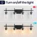 Jasper Modern 4-Light Clear Glass Bathroom Lights Linear Vanity Light - Sweatfully