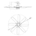 60" Antone Industrial DC Motor Downrod Mount Reversible Ceiling Fan with Lighting and Remote Control - Sweatfully