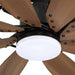 60" Antone Industrial DC Motor Downrod Mount Reversible Ceiling Fan with Lighting and Remote Control - Sweatfully