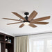 60" Antone Industrial DC Motor Downrod Mount Reversible Ceiling Fan with Lighting and Remote Control - Sweatfully