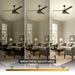 60" Farmhouse Downrod Mount Reversible Ceiling Fan with Lighting and Remote Control - Sweatfully