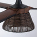 60" Farmhouse Downrod Mount Reversible Ceiling Fan with Lighting and Remote Control - Sweatfully