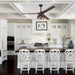 60" Farmhouse Downrod Mount Reversible Ceiling Fan with Lighting and Remote Control - Sweatfully