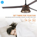 60" Farmhouse Downrod Mount Reversible Ceiling Fan with Lighting and Remote Control - Sweatfully