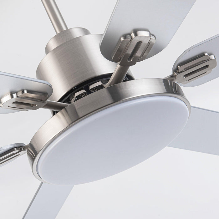 60" Lucknow Modern Ceiling Fan with Lighting and Remote Control - Sweatfully