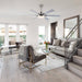 60" Lucknow Modern Ceiling Fan with Lighting and Remote Control - Sweatfully