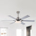60" Lucknow Modern Ceiling Fan with Lighting and Remote Control - Sweatfully