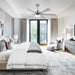 60" Lucknow Modern Ceiling Fan with Lighting and Remote Control - Sweatfully