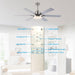 60" Lucknow Modern Ceiling Fan with Lighting and Remote Control - Sweatfully