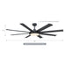 60" Industrial DC Motor Downrod Mount Ceiling Fan with Lighting and Remote Control - Sweatfully