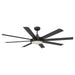 60" Industrial DC Motor Downrod Mount Ceiling Fan with Lighting and Remote Control - Sweatfully