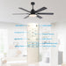 60" Industrial DC Motor Downrod Mount Reversible Ceiling Fan with Lighting and Remote Control - Sweatfully