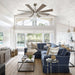 60" Oretha Windmill DC Ceiling Fan with LED Lighting - Sweatfully