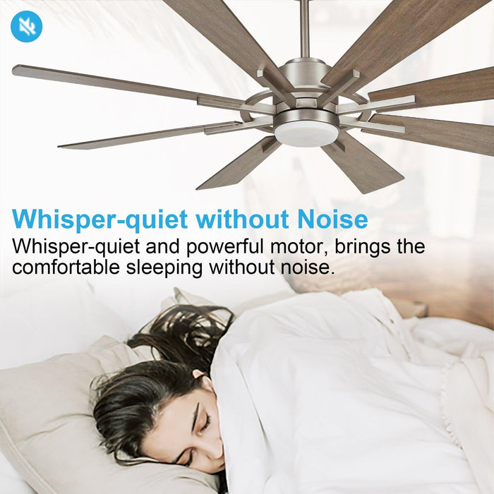 60" Oretha Windmill DC Ceiling Fan with LED Lighting - Sweatfully
