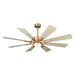 60" Oretha Windmill DC Ceiling Fan with LED Lighting - Sweatfully