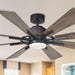 60" Oretha Windmill DC Ceiling Fan with LED Lighting - Sweatfully
