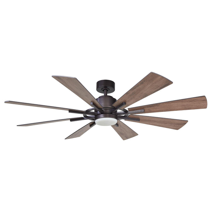 60" Oretha Windmill DC Ceiling Fan with LED Lighting - Sweatfully