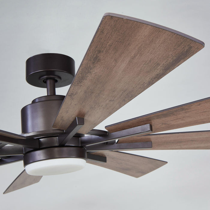 60" Oretha Windmill DC Ceiling Fan with LED Lighting - Sweatfully