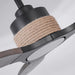 56 Inch Louise Downrod Mount LED Ceiling Fan with Remote Control - Sweatfully