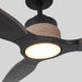 56 Inch Louise Downrod Mount LED Ceiling Fan with Remote Control - Sweatfully