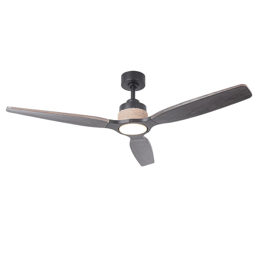 56 Inch Louise Downrod Mount LED Ceiling Fan with Remote Control - Sweatfully