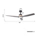 56 Inch Louise Downrod Mount LED Ceiling Fan with Remote Control - Sweatfully