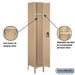 Salsbury 12" Wide Single Tier Standard Metal Locker - 1 Wide - 6 Feet High - 15 Inches Deep - Tan - Assembled - Sweatfully