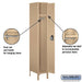 Salsbury 12" Wide Single Tier Standard Metal Locker - 1 Wide - 6 Feet High - 18 Inches Deep - Tan - Assembled - Sweatfully