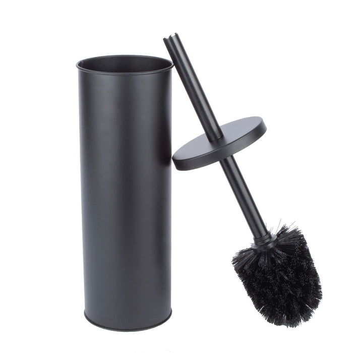Toilet Brush and Holder (Matte Black Finish) - Sweatfully