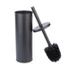 Toilet Brush and Holder (Matte Black Finish) - Sweatfully