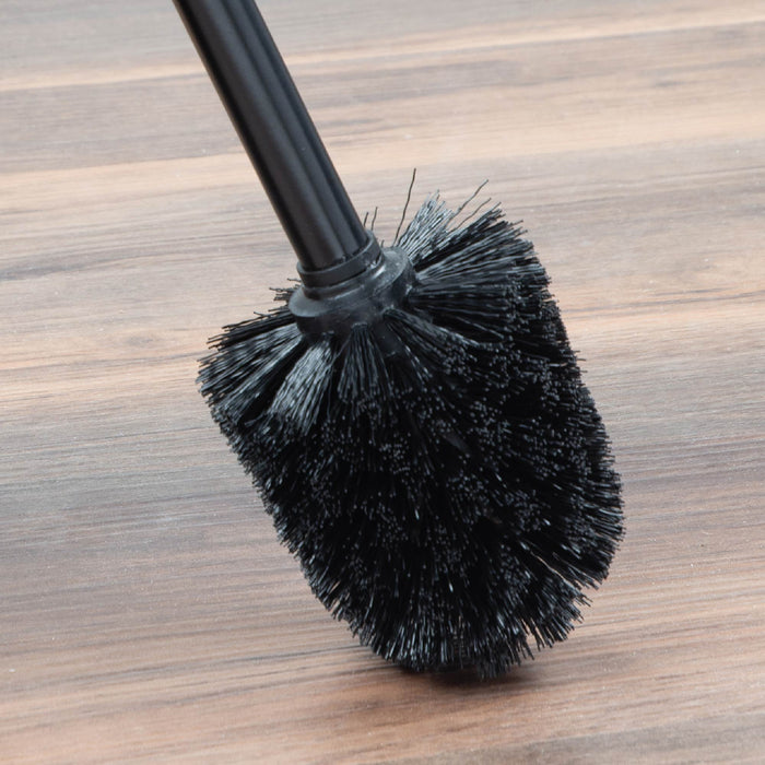 Toilet Brush and Holder (Matte Black Finish) - Sweatfully