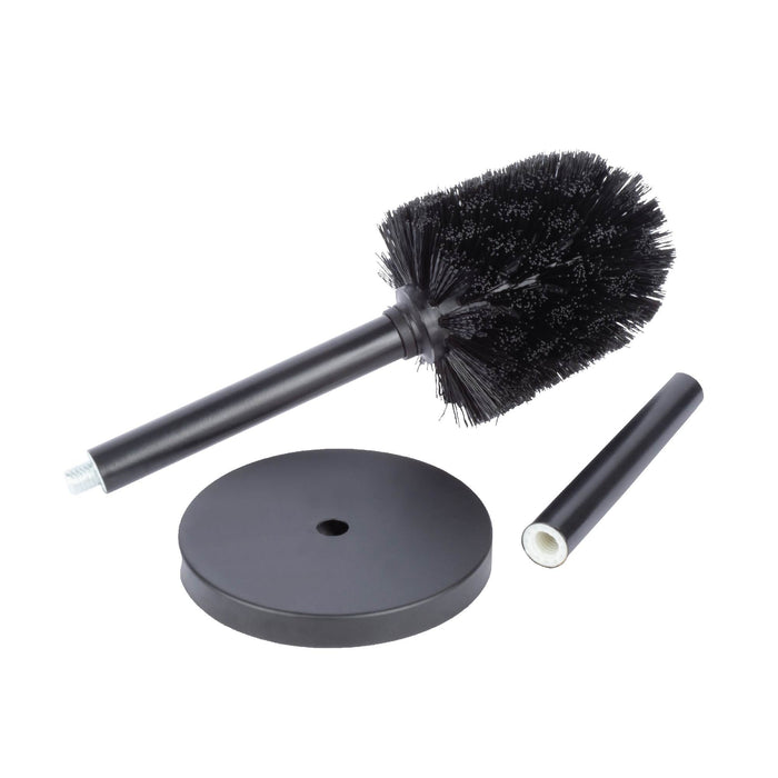 Toilet Brush and Holder (Matte Black Finish) - Sweatfully