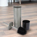 Toilet Brush and Holder, 2-Pack (Brushed Nickel Finish) - Sweatfully